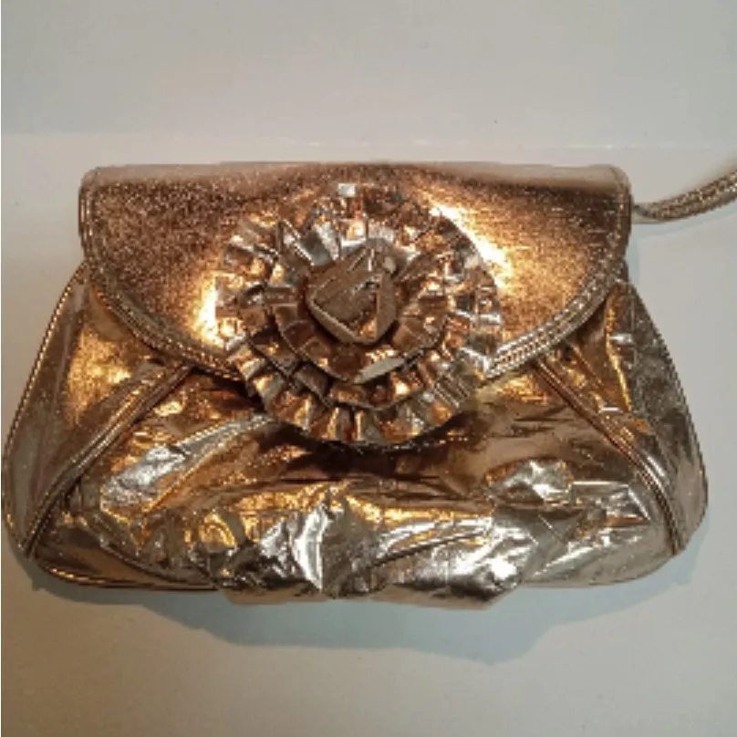 Loeffler Randall for Target - Rose feature  Gold Metallic Clutch - Image 2