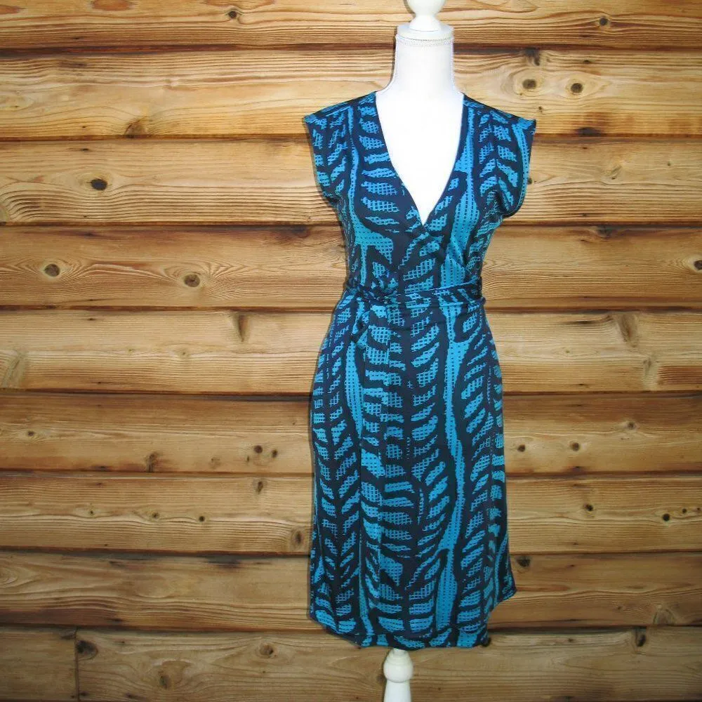 Tory Burch Silk Jersey Full Wrap Dress - Image 3