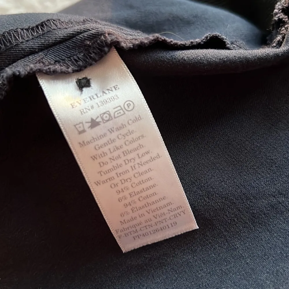 Everlane Navy The Curvy Side Zip Pants - Image 4