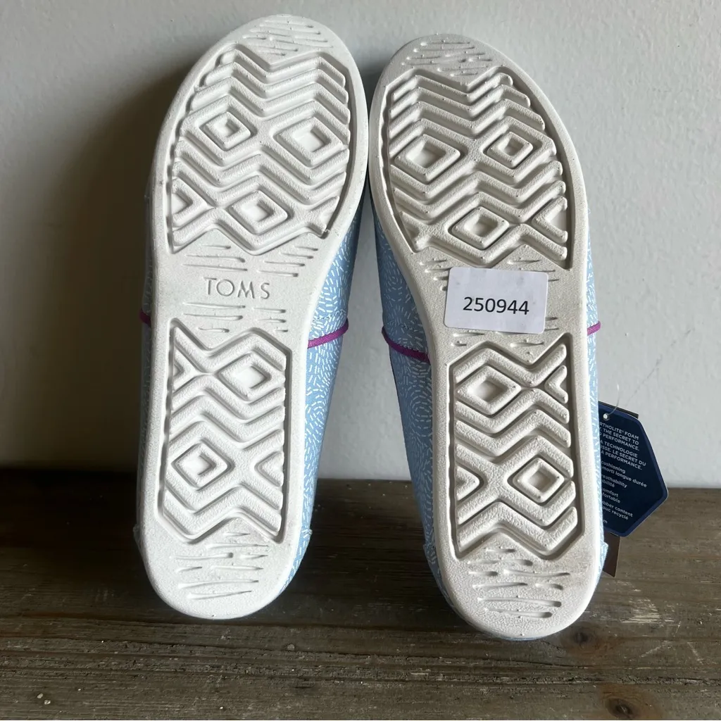 Toms Alpargata Placid Blue Summer Sparks Slip On Women's Shoe Size 9 #250944 - Image 9