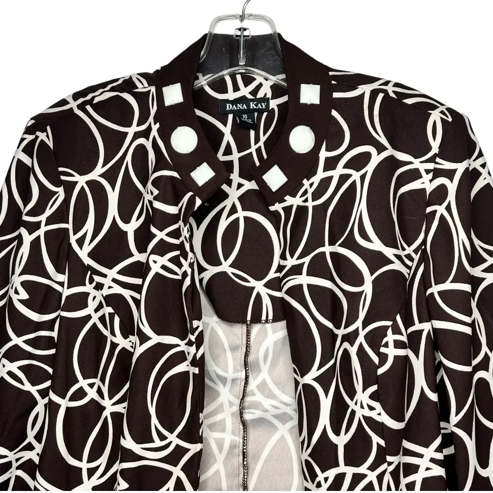 Dana Kay‎ Suit Jacket Brown Size 10 - Image 2