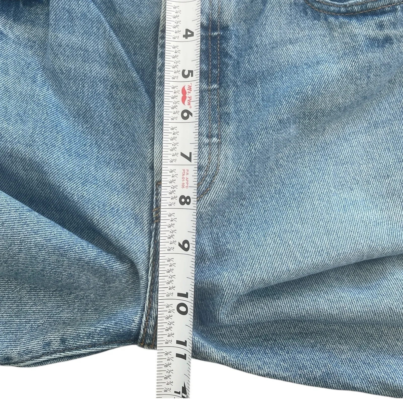 Levi's 501 High Waist Button Fly Distressed Light Wash Skinny Jeans 29x28 Indie - Image 10