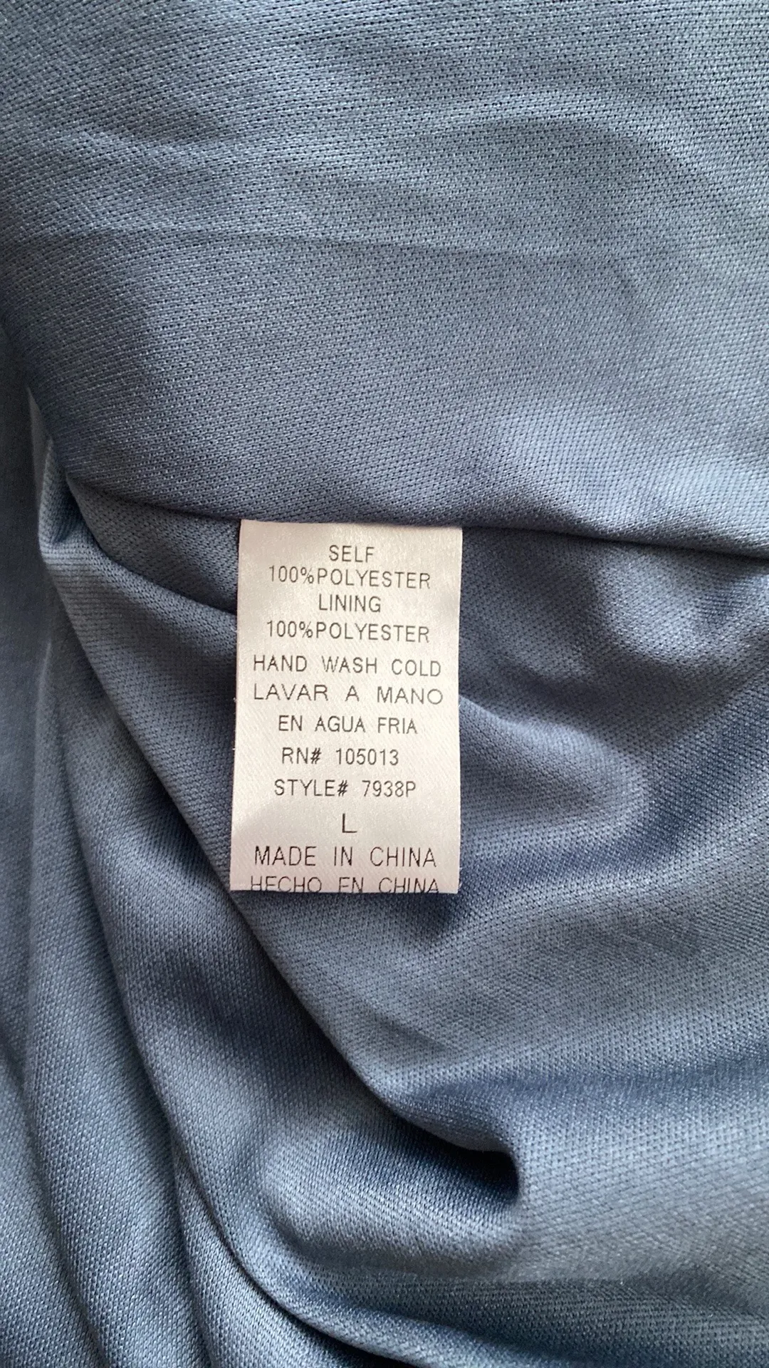 dress high neckline w/buttons keyhole openings floral size large - Image 9