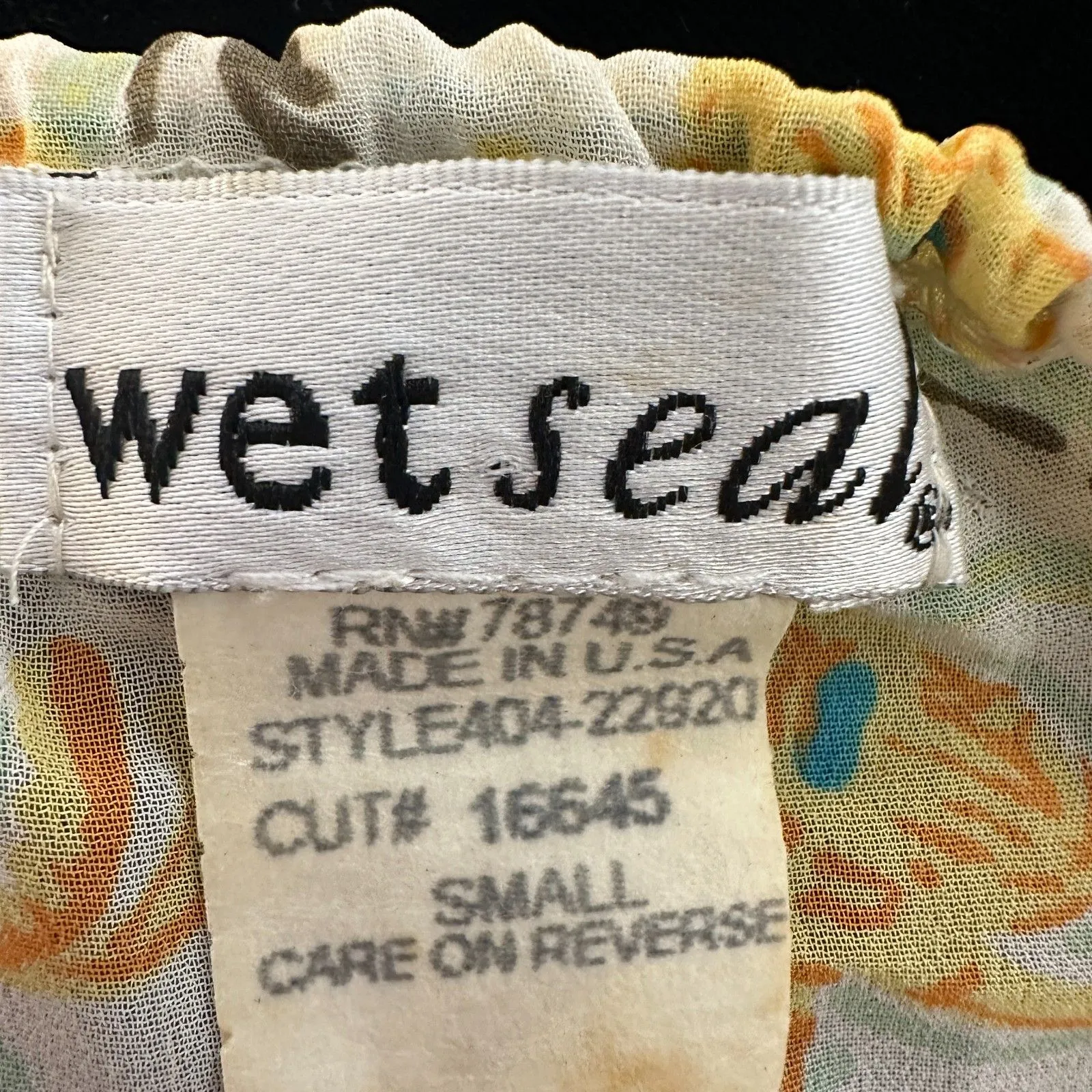 Vintage 90s Babydoll Semi Sheer Floral Halter Blouse Size Small - Image 5