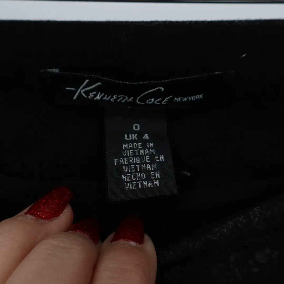 Kenneth Cole New York Pants Women 0 Gray Black Two Tone Slim Leg Career Side Zip - Image 4