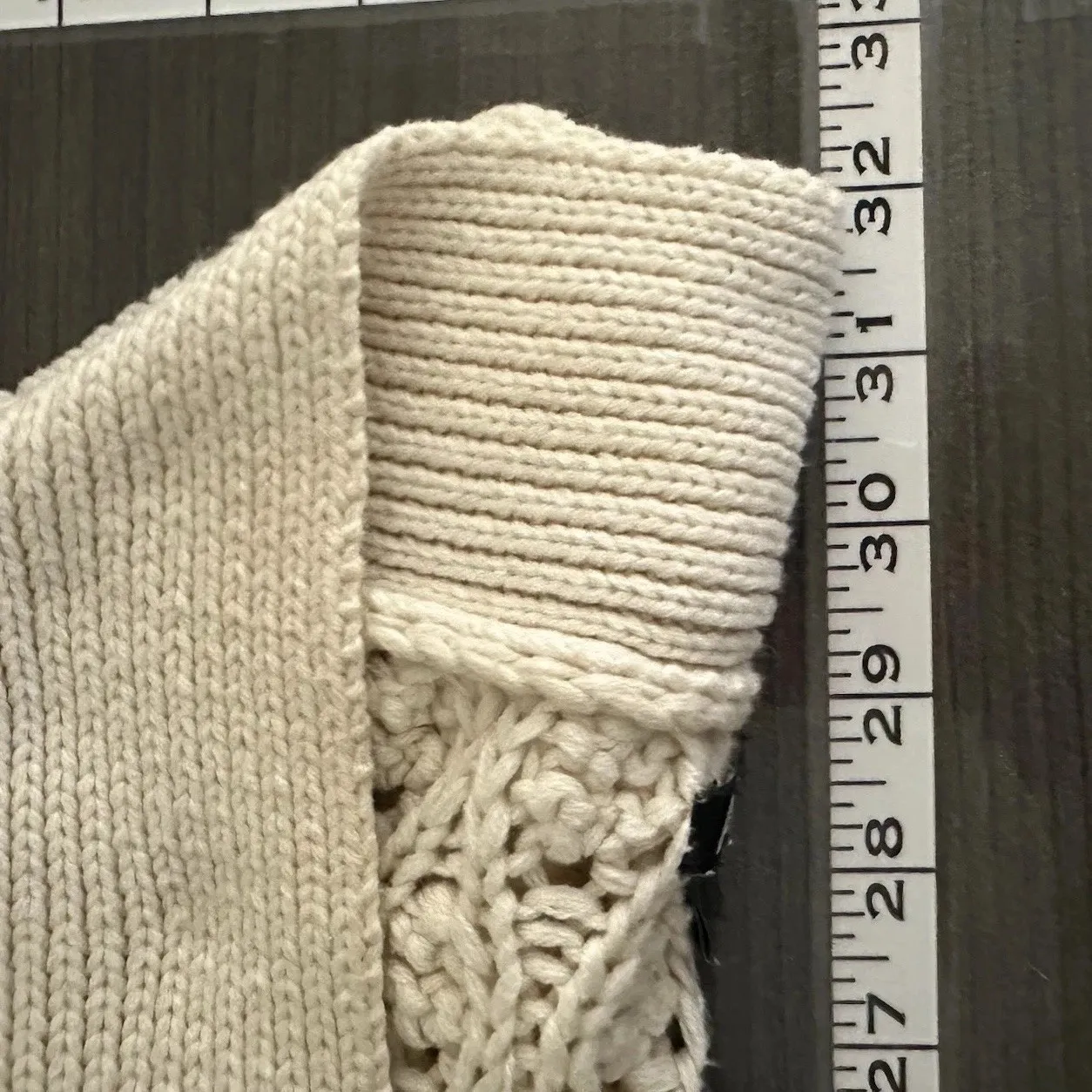 Vintage Fisherman Quiet Luxury Sweater Cream‎ Coastalcore Cable Knit Y2K Women M - Image 8