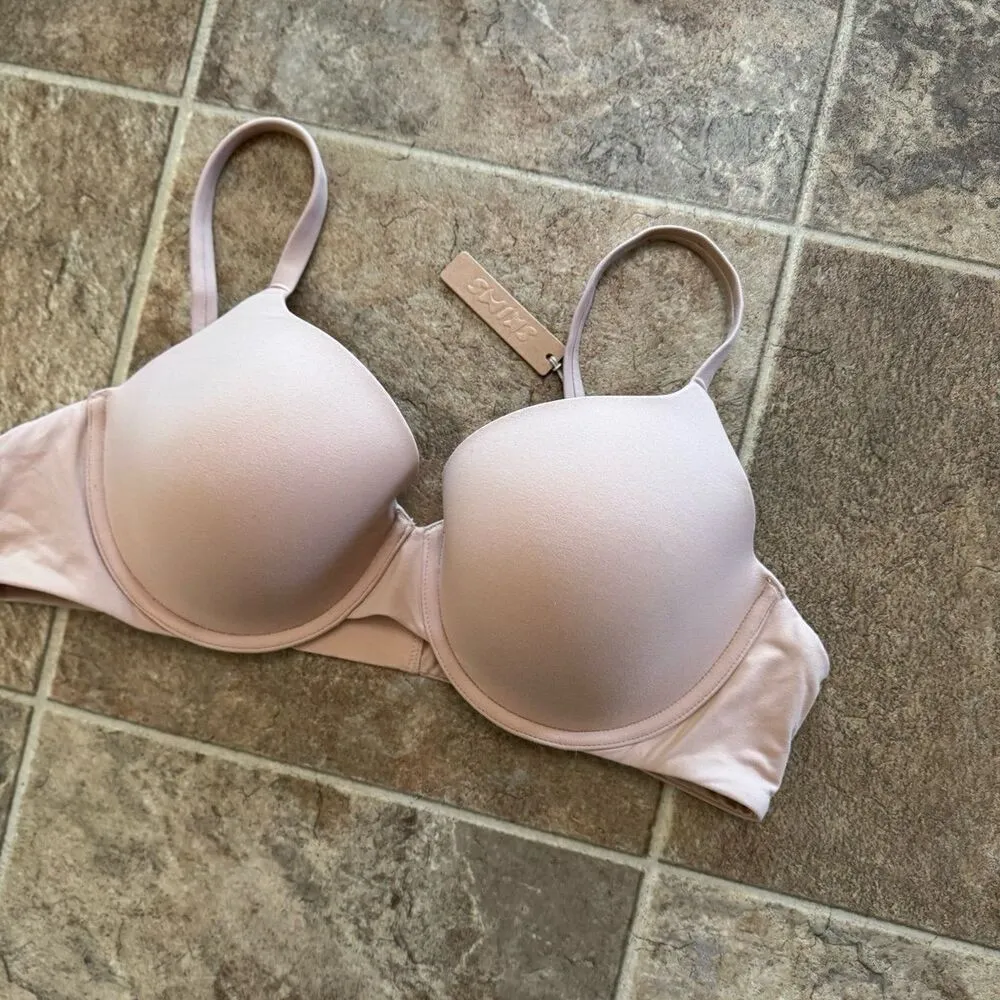 Skims Fits Everybody T-shirt Demi Bra Mica Size 44D - Image 3