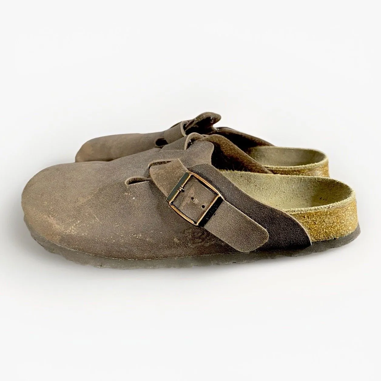 Birkenstock Mocha Narrow 39 European Size 8 Women’s Footbed Boston Clog EUC - Image 3