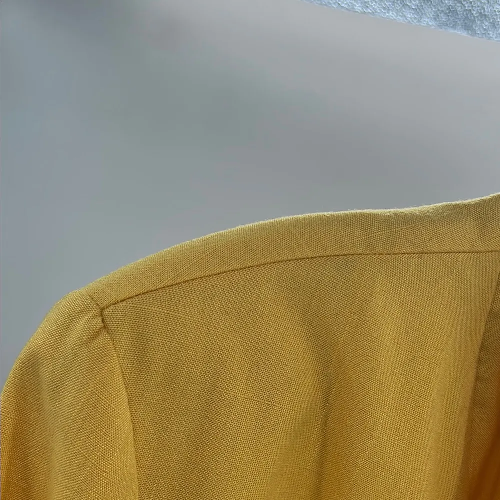 Alfred Dunner Yellow Blazer Lightweight Suit Jacket 20 plus size 80s spring - Image 5