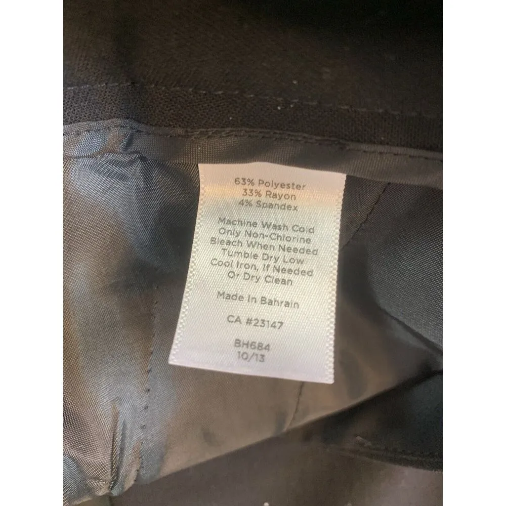 Talbots Signature Black Pants Women 8 Trouser Lined Office Church Academia BH684 - Image 6