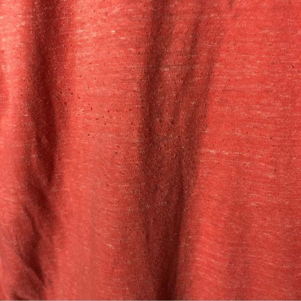 Reebok Heather Orange Full Zip Hooded Athletic Jacket M - Image 4