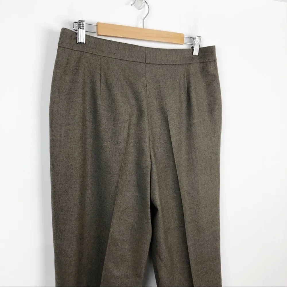 New  Akris Punto Maiko Pleated Flattering High Waisted 100% Wool Trousers Pants - Image 13