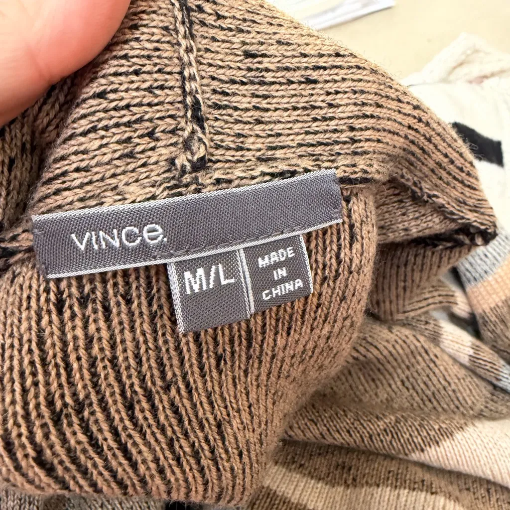 Vince Multicolor Striped Cardigan cashmere and wool - Image 6