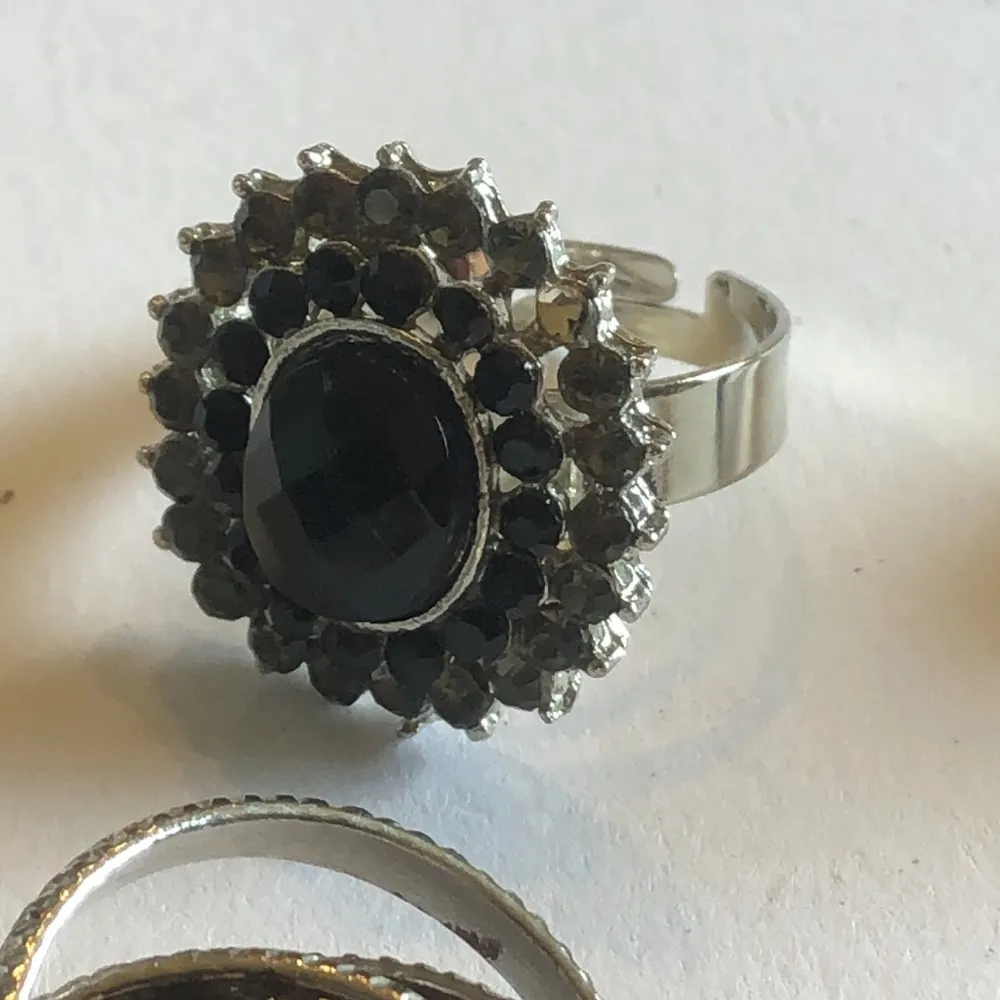 5 Rings Adjustable & Sizes 6 & 8 Vintage Boho Statement Rings - Image 5