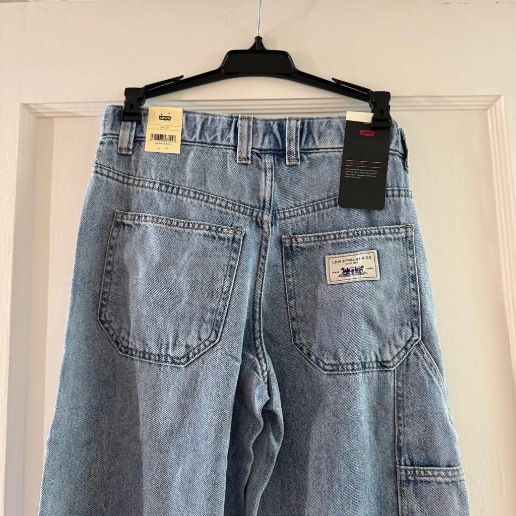 Levi’s Lightweight Baggy Wide Leg Carpenter Jeans size 24x31 NWT - Image 5