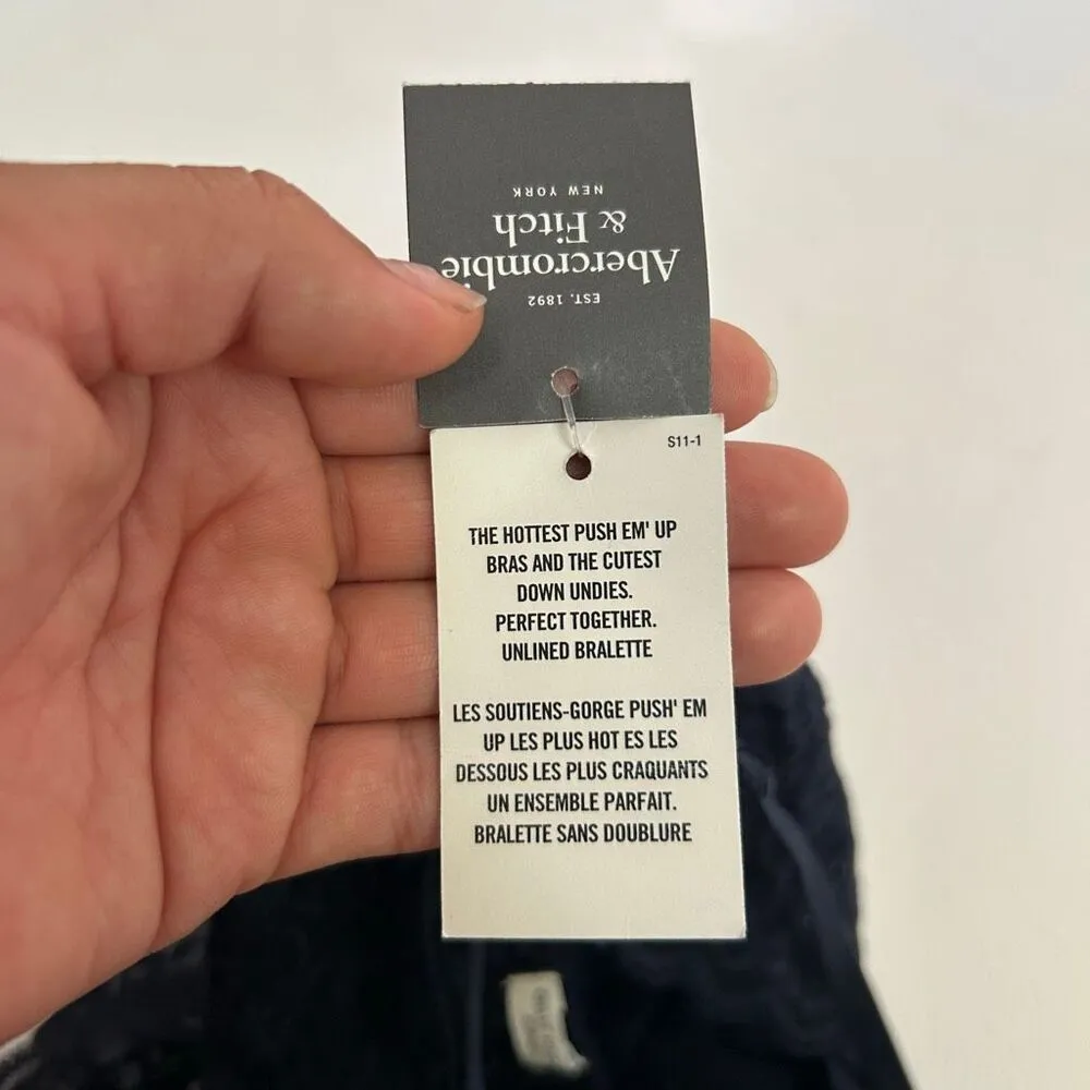 Gilly Hicks by Abercrombie Lace Bralette Black XS NWT Unlined Scalloped - Image 5