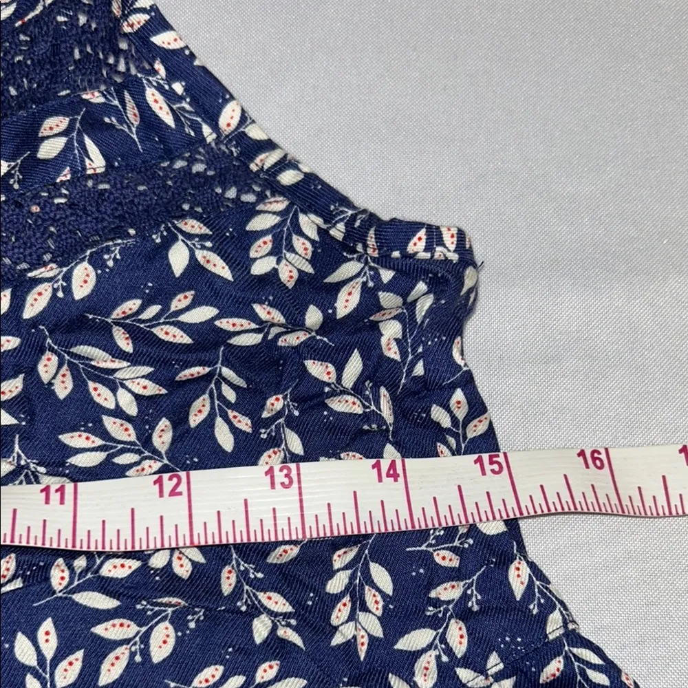 Arizona Jean Company Blue and White Smocked Camisole - Image 4