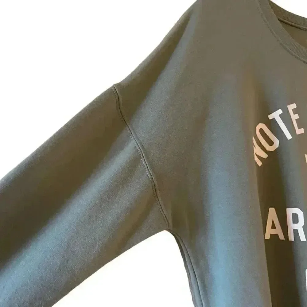 Zoe + Liv Women's Note to Self Graphic Soft Cozy Athleisure Long Sleeves SZ L - Image 6