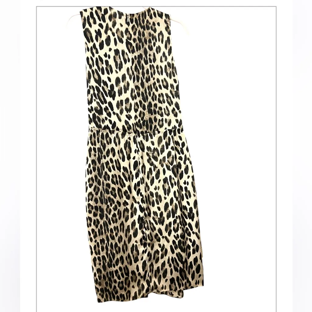 L’agence Leopard Print Wrap Dress - Image 3