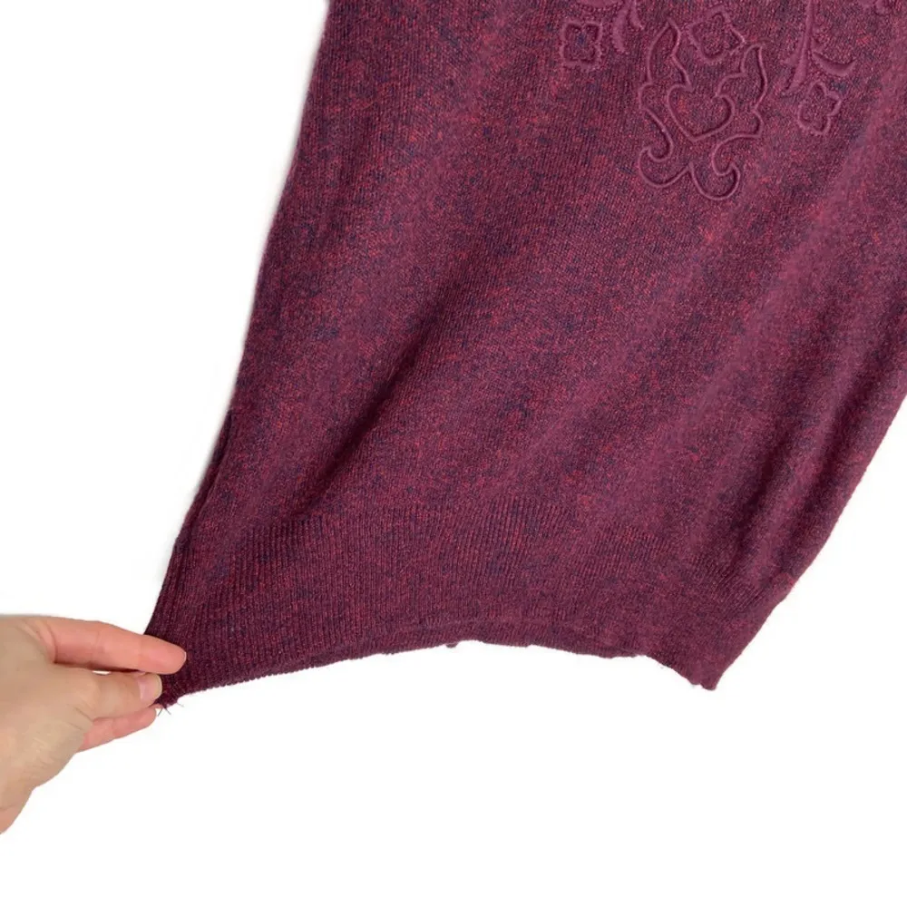 Furst Of A Kind Maroon Marled Pullover Sweater - Image 2