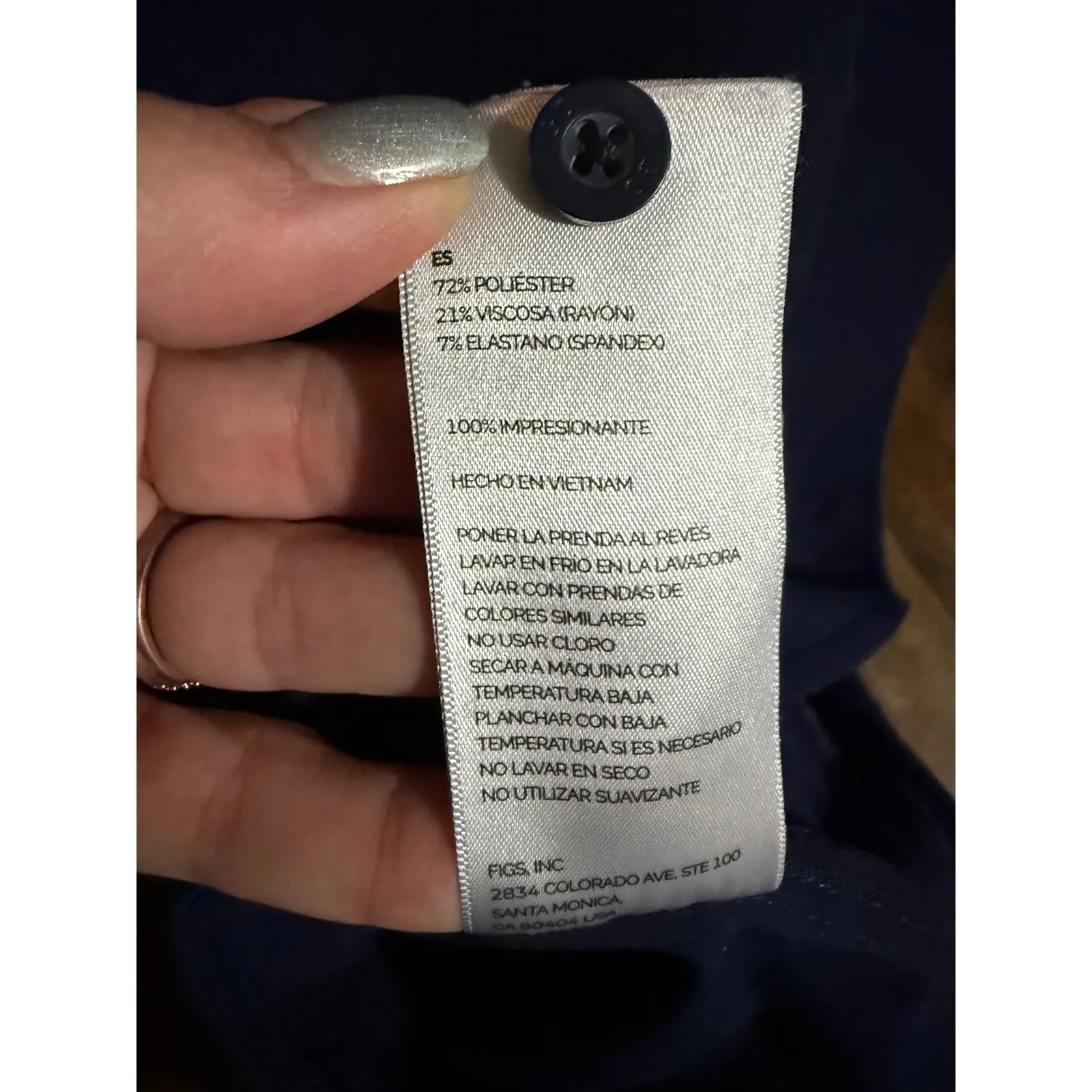 FIGS‎ Technical Collection 4XL Top Sleeveless Navy Blue Just Saving Lives - Image 9