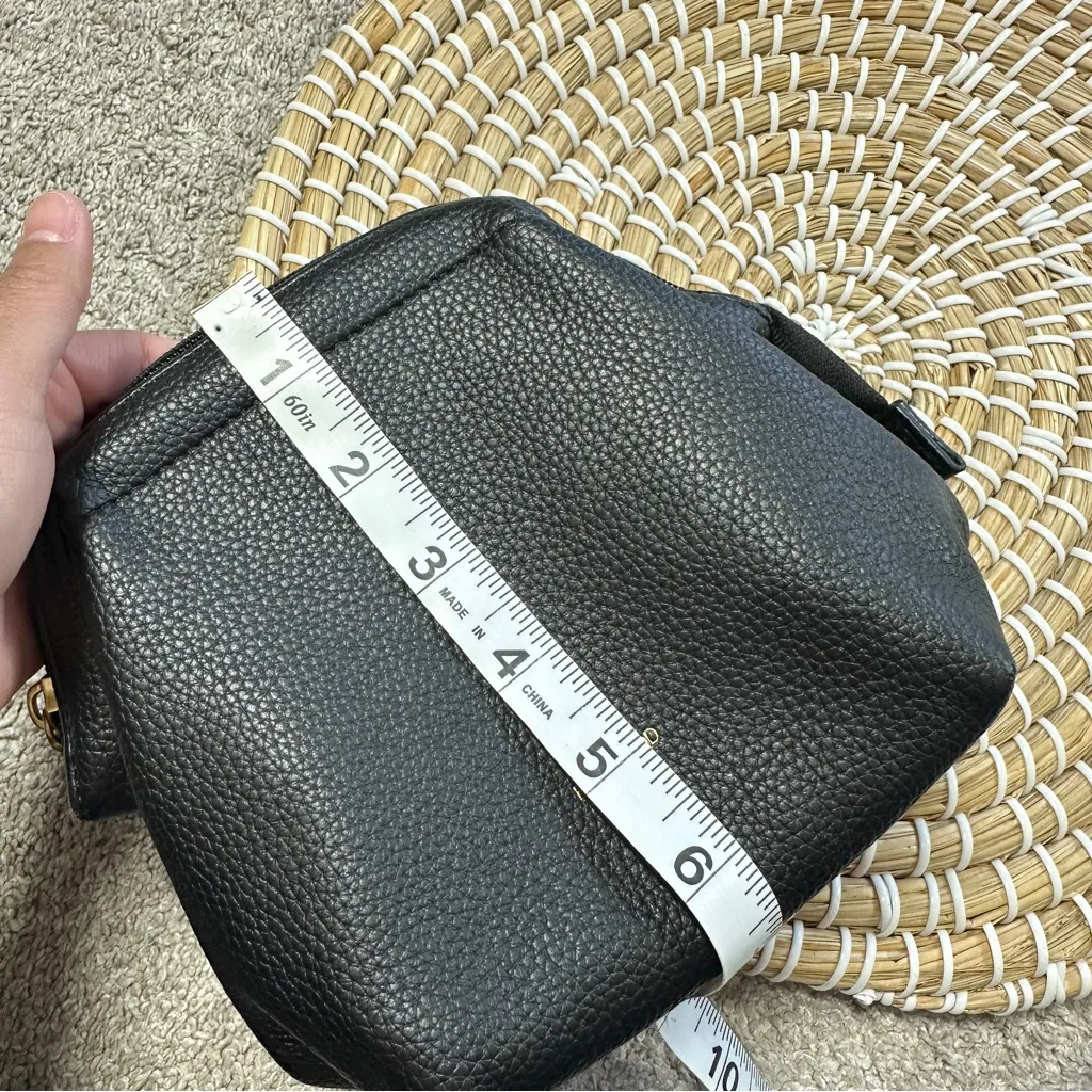 Pixie Mood Women’s Josie Travel Pouch 100% Vegan Leather Soft in Black Pebbled - Image 16