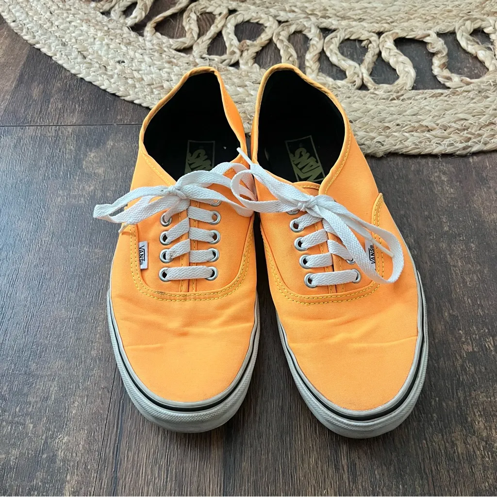 Orange VANS Men’s 8.5 Women’s 10 - Image 2