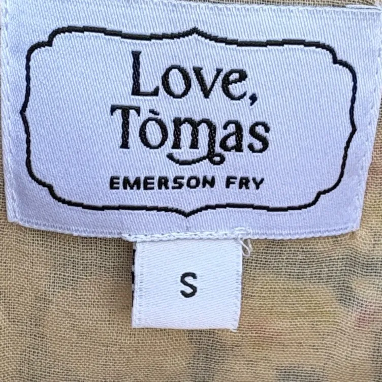 Like New Emerson Fry Love, Tomas Frances Frill Dress Small Retail $178.00 - Image 6