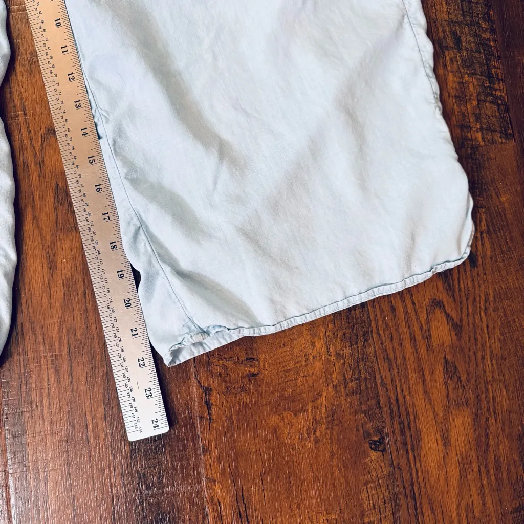 CASLON powder blue, wide leg, drawstring casual pants, size XL - Image 7