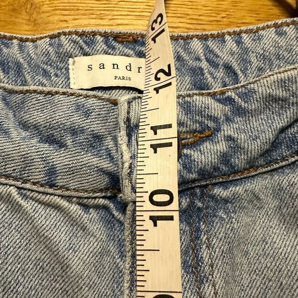 Sandro straight leg light wash jean 42 (10) - Image 11
