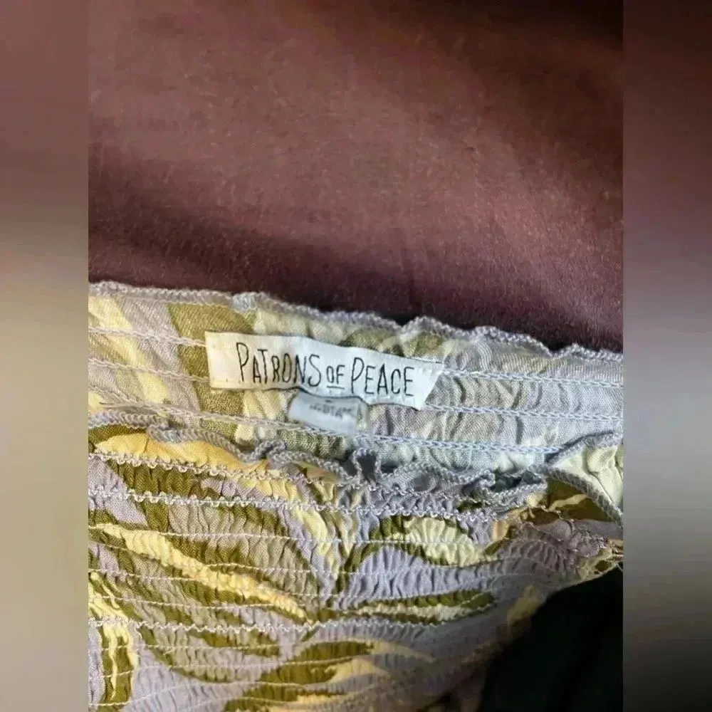 Tropical Palm Print Smocked Tank Top with Ruffle Straps Summer Beach Vacation‎ - Image 6