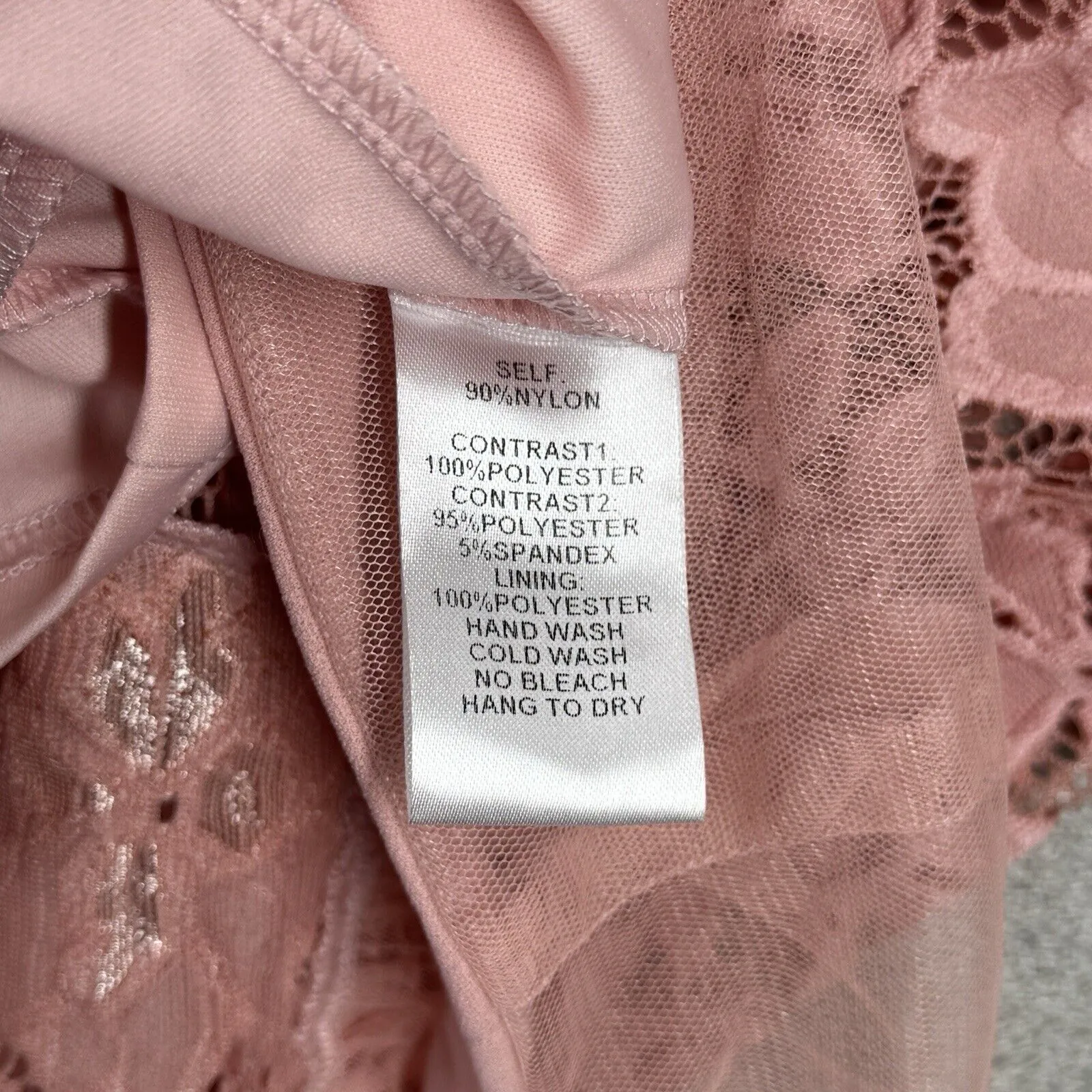 Olive Tree Dress Juniors Medium Pink‎ Lace Tulle Mermaid Dress Fairy Balletcore - Image 8