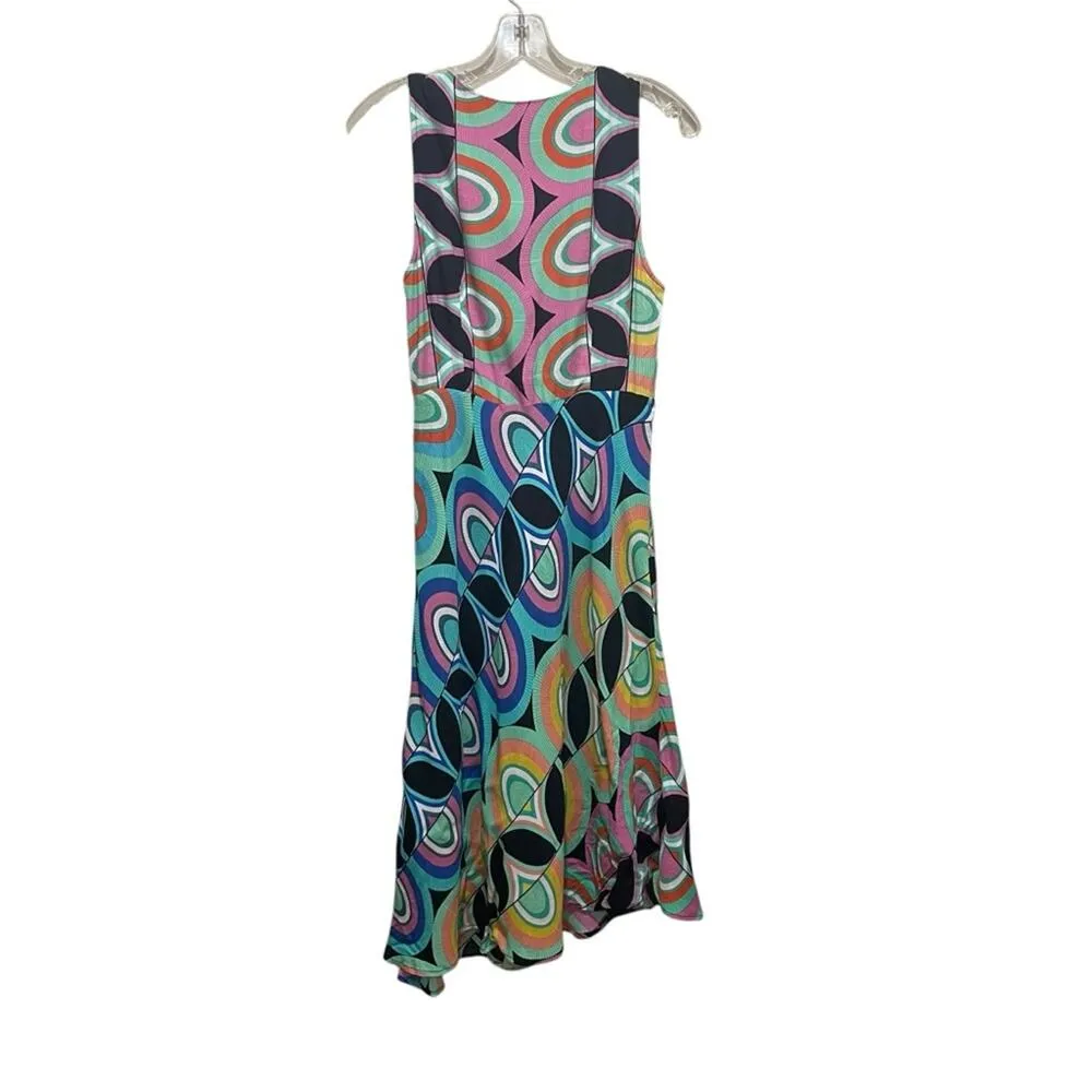 Anthropologie Kenzie Mod Retro Geometric Print Sleeveless Dress Size 8 - Image 9