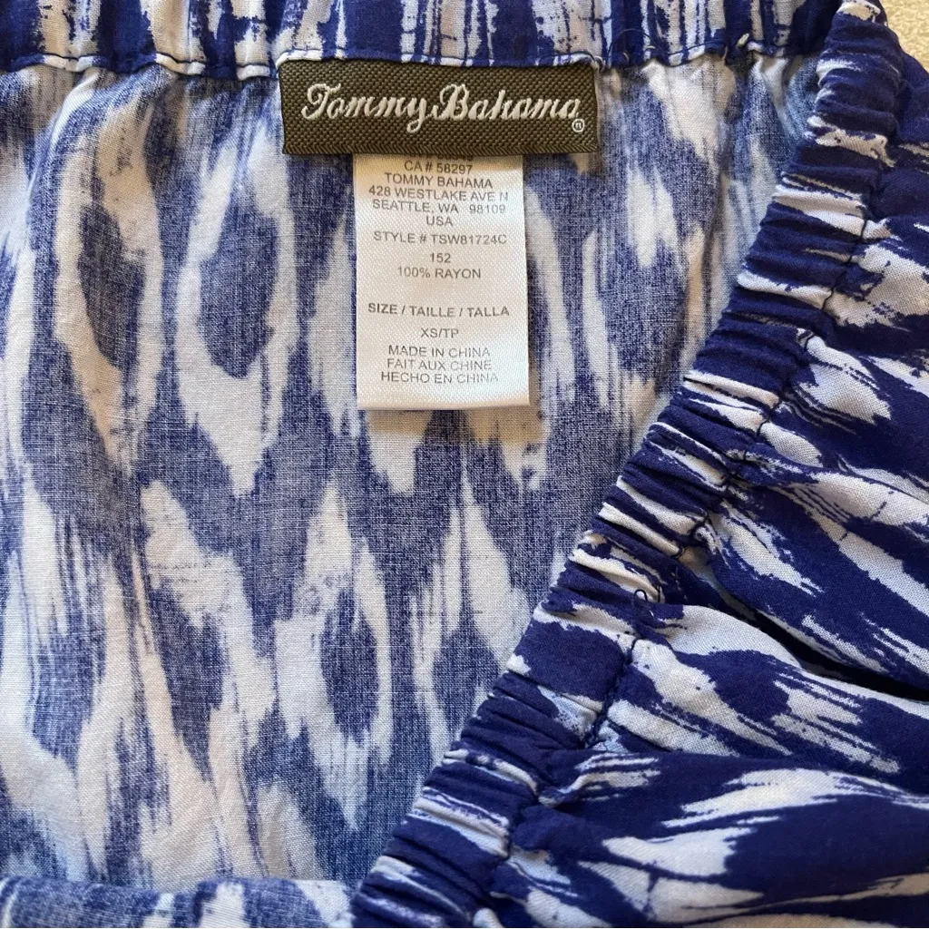 Tommy Bahama Blue and White Ikat Jumpsuit - Image 6