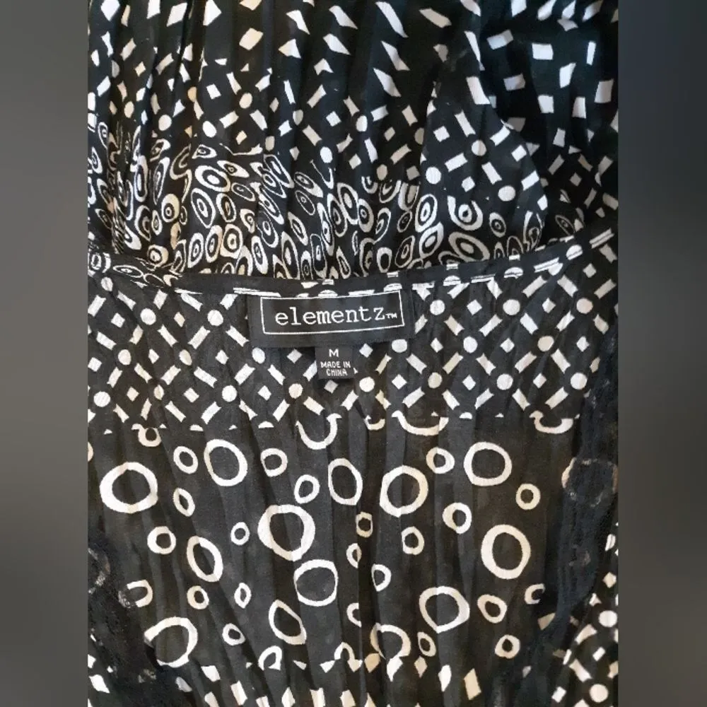 Elementz  sheer crinkle blouse - Image 3