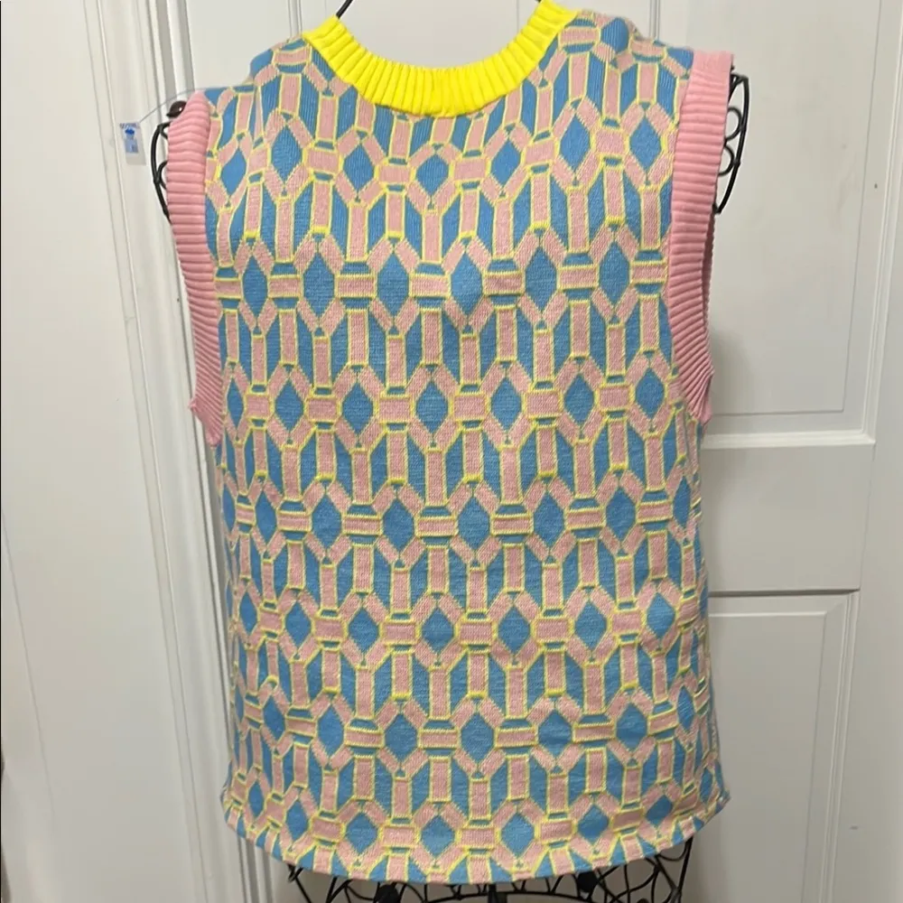 🔷🔷🔷3 for 12$🔷🔷🔷Colorful Geometric Knit Vest - Image 5