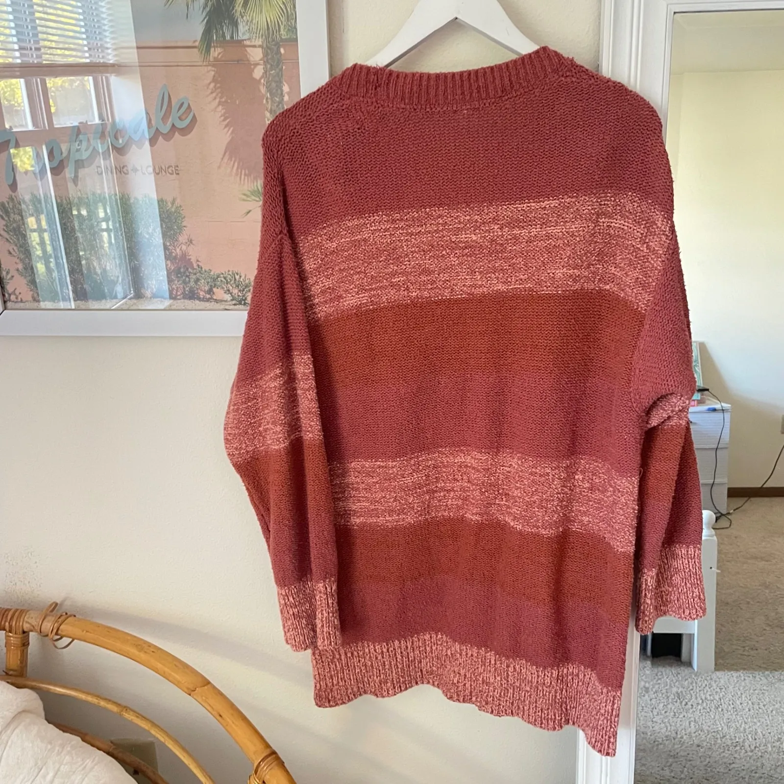 Free People Southport Beach Colorblock Striped Button Cardigan Sweater - Image 6