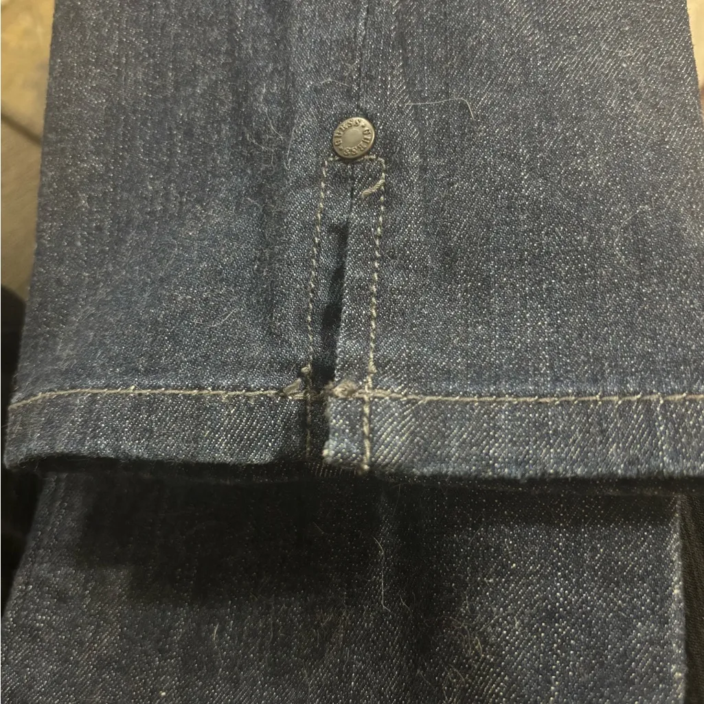 Guess Dark Wash Cropped Skinny Jeans Capri Sexy Low Rise Stretch Denim Size 28 - Image 6