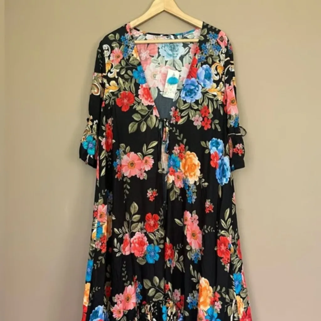 Johnny Was  Royal Long Ruffle Kimono - Image 8