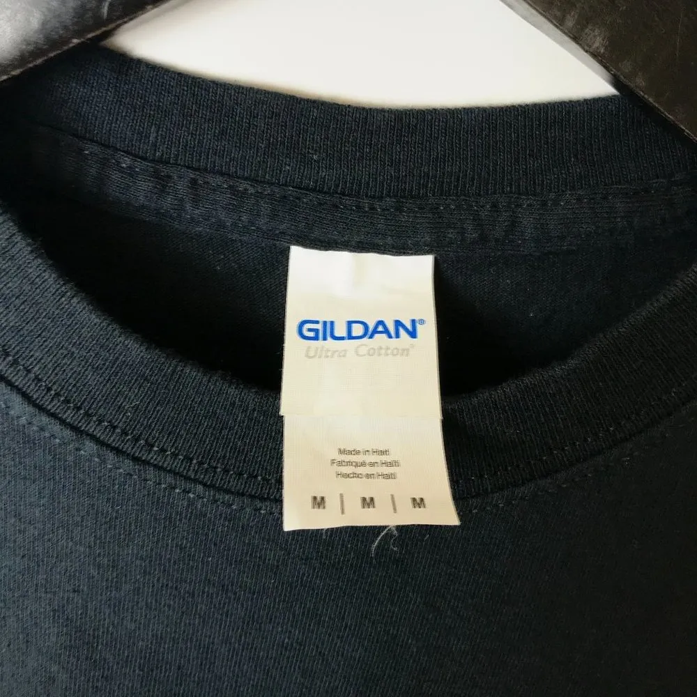 Gildan Ball Wreckers T Shirt Ripped Baseball Sport Graphic Tee Black Medium M - Image 3