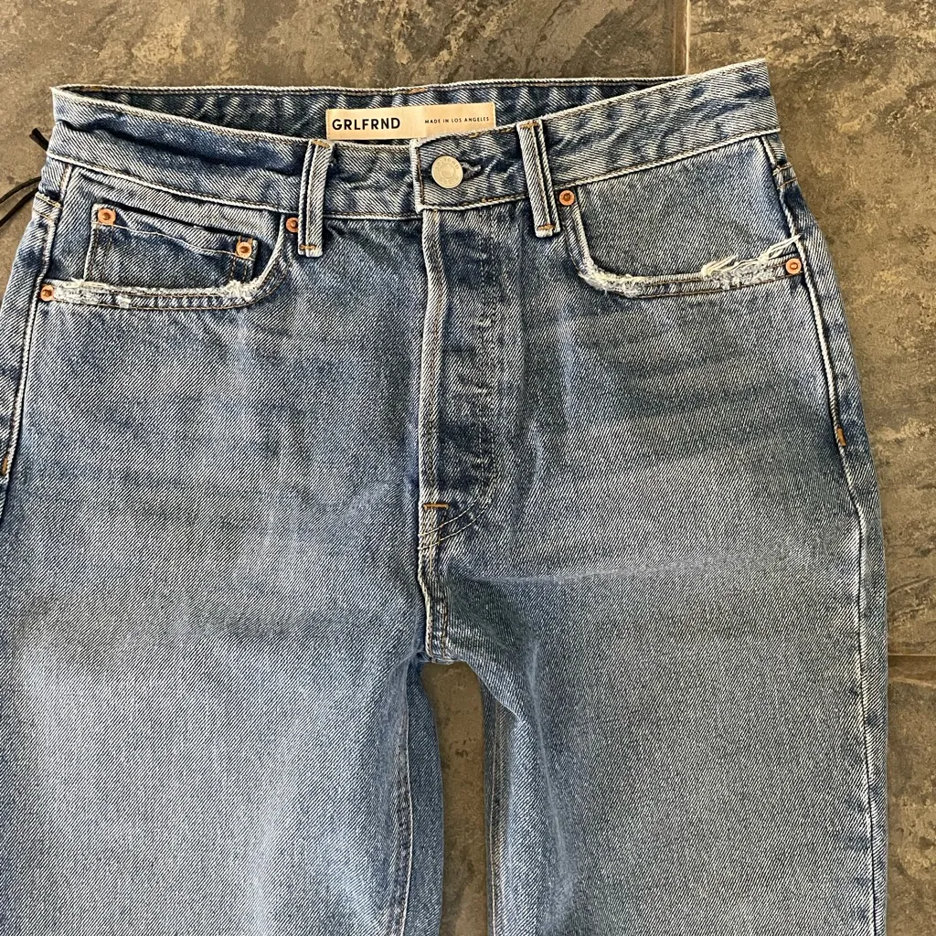 NWT GRLFRND Karolina High Rise Straight Crop Jeans in The Valley Sz 27‎ $215 - Image 6