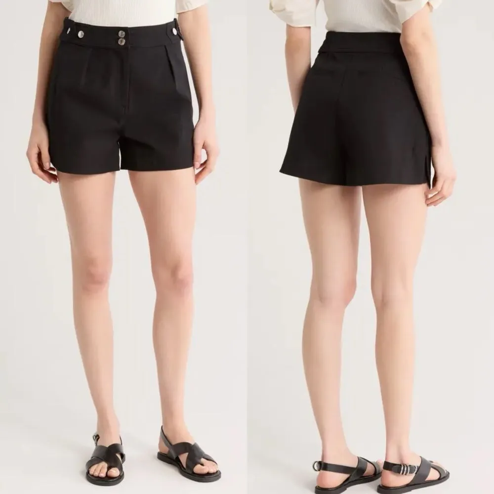 10 Crosby Derek lam mika stretch cotton shorts black womens‎ size 2 - Image 2