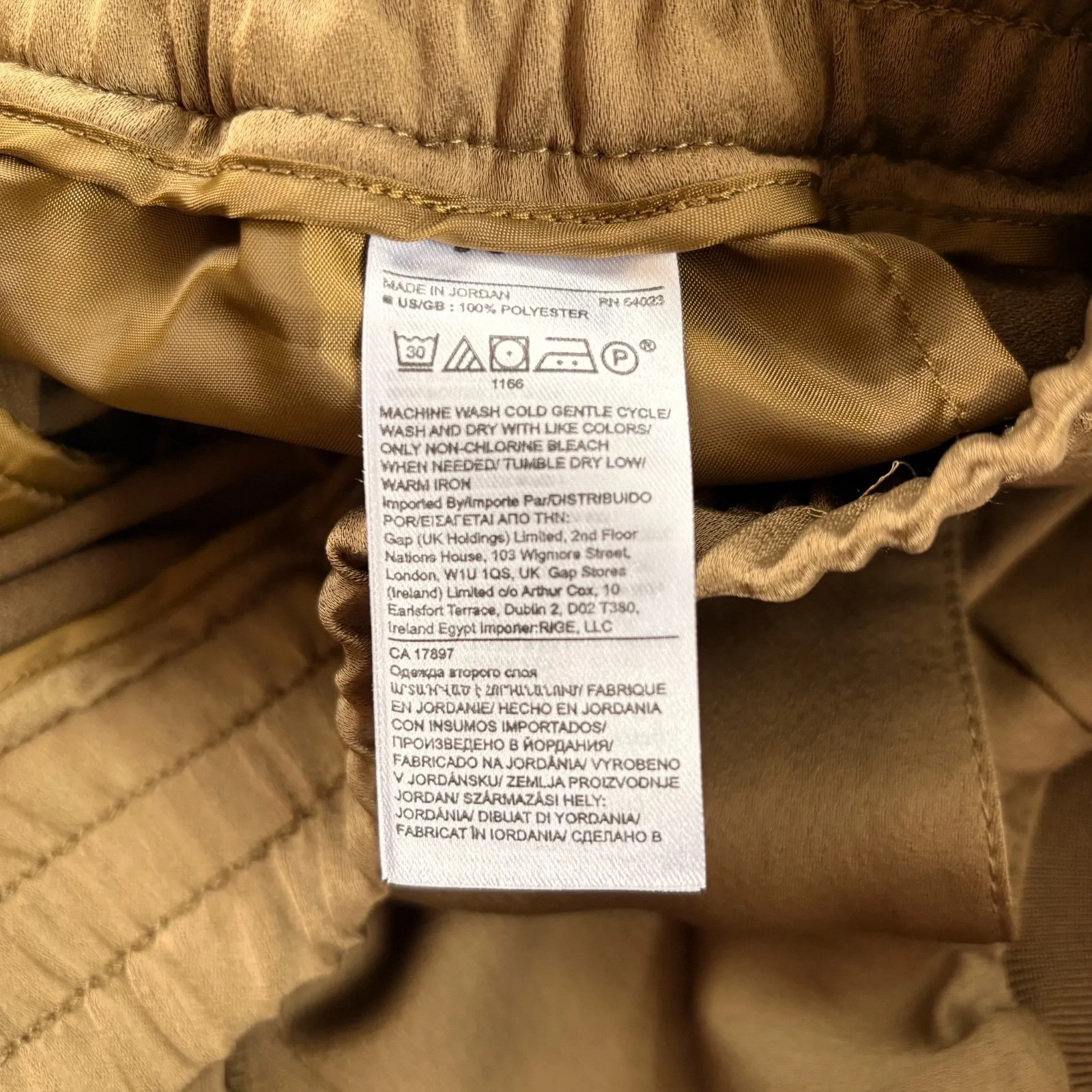 Banana Republic Satin High Rise Cargo‎ Joggers | Olive Green Size Medium - Image 3