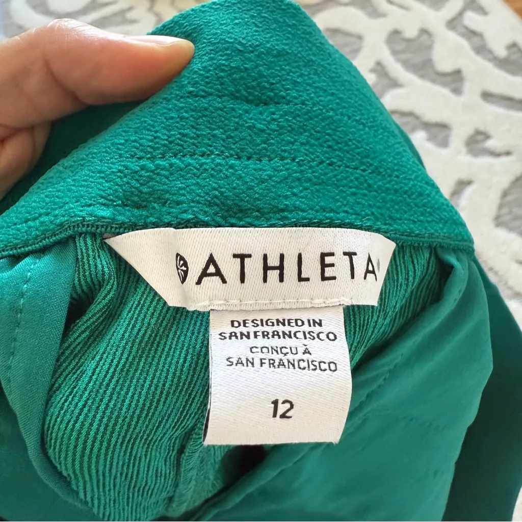 Athleta Echo Shorts in Forest Green Athletic Active Size 12 NWT - Image 7