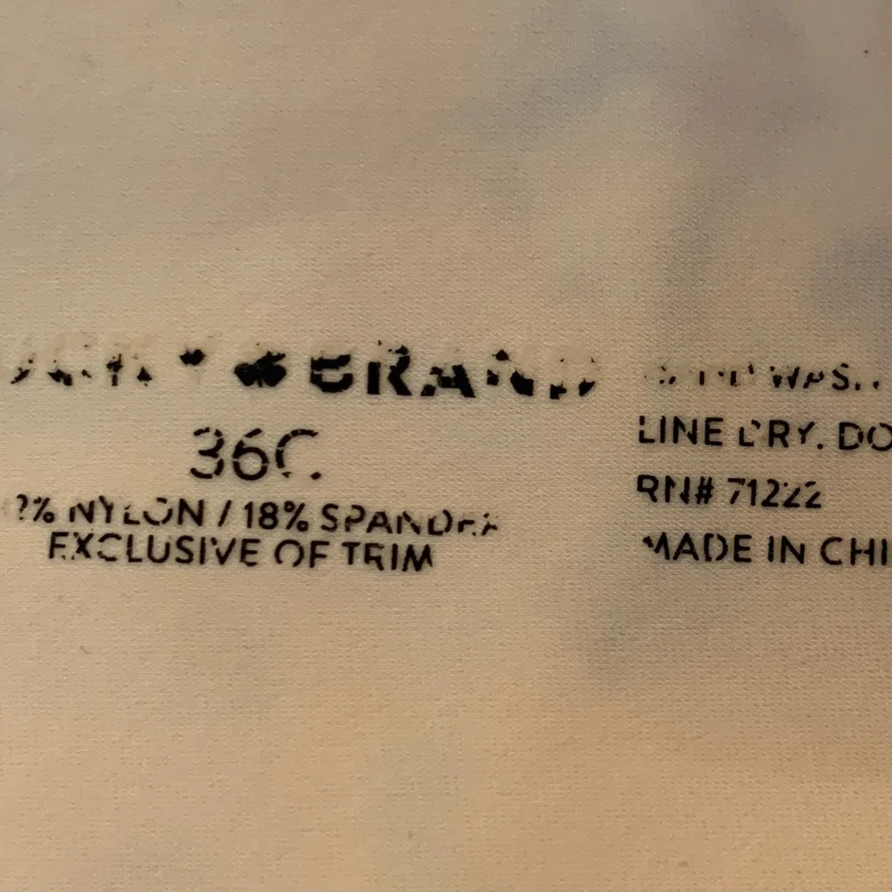 Lucky Brand Neutral Cream Spring Floral Underwire Bra Size 36C - Image 9