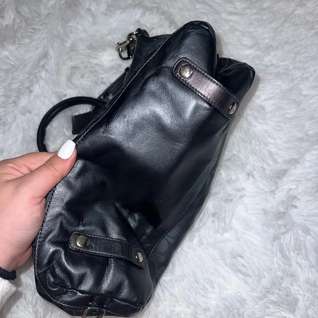 Coach  Signature Y2K Shoulder Bag Dark Gray/Blue - Image 3