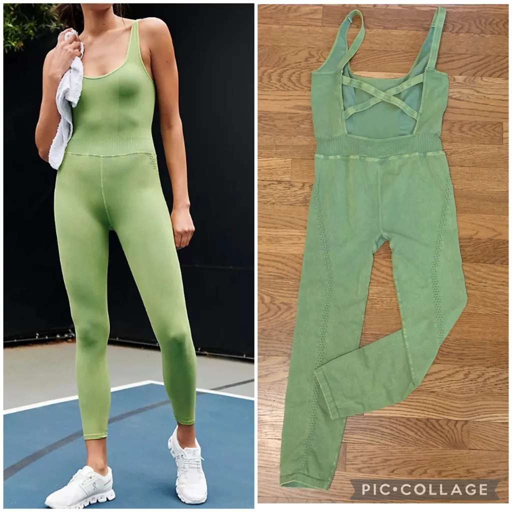 NWOT Free people movement good karma onesie jumpsuit M/L - Image 3