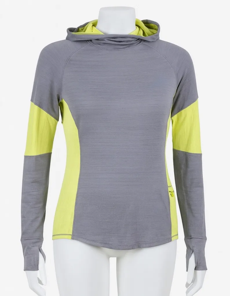 FootJoy Hoodie Womens Small Gray Neon Yellow Golf Layer Activewear Athleisure - Image 1