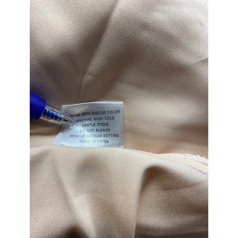 Brand New Taurus Women's Small Champagne Beige Nightgown Slip Dress Robe - Image 10