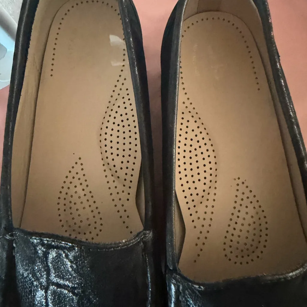 SAS Simplify Women’s Tripad Comfort Black Nero Snake Leather Loafers 10M Size 10 - Image 4